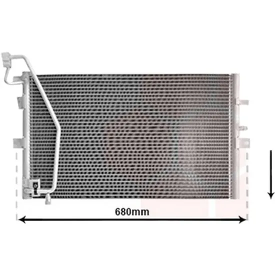 Radiator aer conditionat MAZDA 6 GG 2002->2008 2.3 122KW 166CP , pentru motor L3C1 perioada 2002 2003,2004,2005,2006 2007