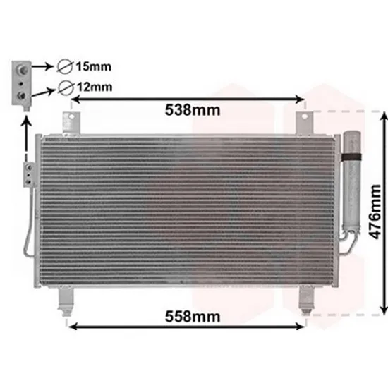 Radiator Motor MITSUBISHI OUTLANDER 3 2012->2020 Radiator apa pentru benzina - diesel 67x34 Perioada 2013 2014 2015 2016 2017 2018 2019