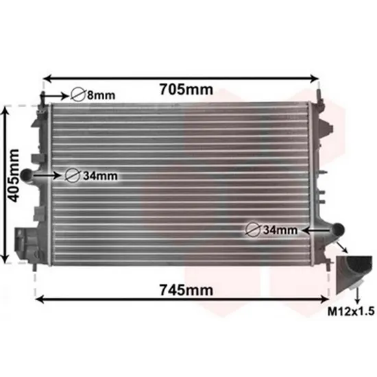Radiator Motor FIAT CROMA 2005-> Radiator apa 1.6-1.8i16V benzina (65x40,5)Z16-18XER (BEHR ALTERNATIVE) Perioada 2005 2006 2007 2008 2009 2010 2011