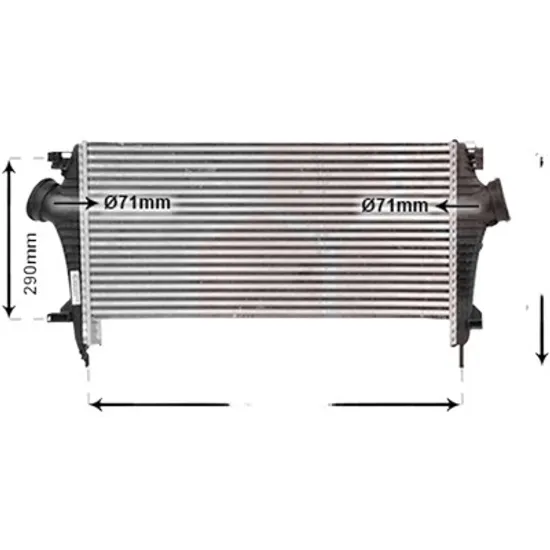 Intercooler OPEL INSIGNIA A 2008->2017 1.6 CDTi 100KW 136CP , pentru motor B 16 DTH perioada 2015 2016 2017