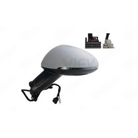Oglinda PORSCHE MACAN 2014-> Oglinda exterioara (complet) electrica cu incalzire pentru vopsit cu rabatare electrica (cu semnal) (Heliomata) STANGA Perioada 2014 2015 2016 2017 2018 2019