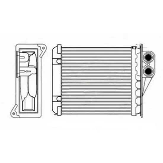 Radiator Incalzire MERCEDES SPRINTER 906 2006->2017 Calorifer (160x152) (partea din spate) Perioada 2006 2007 2008 2009 2010 2011 2012 2013