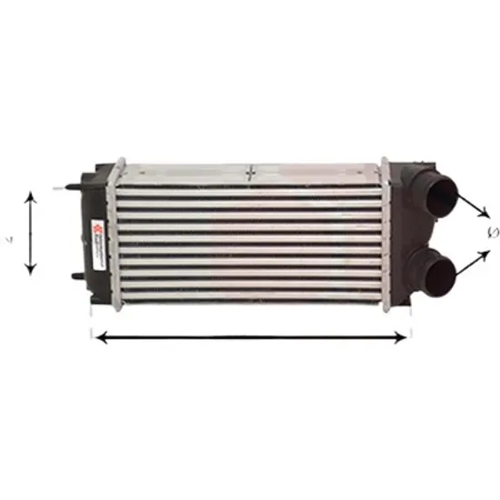 Intercooler CITROEN C4 COUPE 2004->2013 1.6 HDi 66KW 90CP , pentru motor perioada 2004 2005,2006,2007,2008,2009,2010 2011