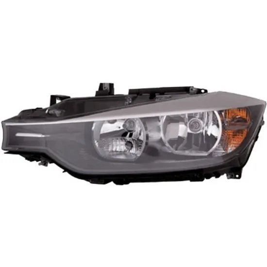 Far stanga BMW 3 F30 2011->2018 perioada 2011 2012 2013 2014 2015 2016 2017 2018 pana la an de fabricatie 2015, cu motor reglaj, semnal transparent, cu reglaj electric, cu lumina de zi, cu bec H7/H7
