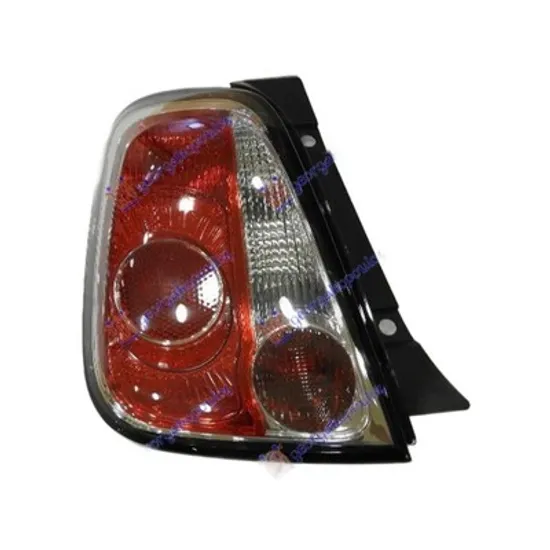 Stop Spate FIAT 500 2007-> Lampa spate (SPORT) (ornament negru (E) stanga Perioada 2007 2008 2009 2010 2011 2012 2013 2014 2015