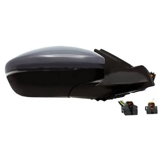 Oglinda PEUGEOT 2008 2 2019-> Oglinda exterioara electrica cu incalzire cu rabatare electrica pentru vopsit (cu semnal si lampa podea si senzor si senzor banda) (14pin) DREAPTA Perioada 2023 2024 2025