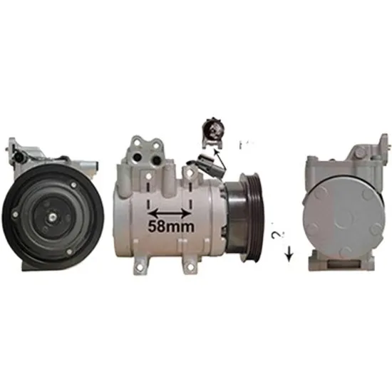 Compresor aer conditionat HYUNDAI SANTA FE 1 2001->2006 2.4 16V 4x4 107KW 146CP , pentru motor G4JS perioada 2001 2002 2003 2004 2005 2006