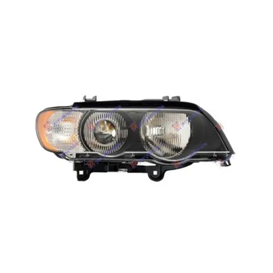 Faruri BMW X5 E53 2000->2006 Far dreapta Xenon D2S/HB3 cu semnal alb (E53 05.00-12.03) Perioada 2000 2001 2002 2003 2004