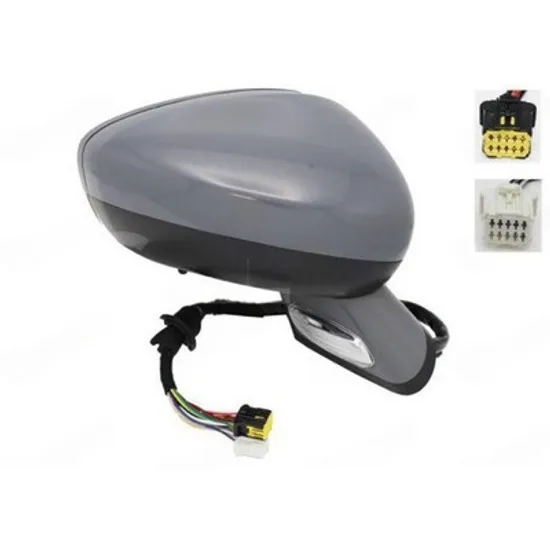 Oglinda CITROEN C4 3 NC 2013-> Oglinda exterioara electrica cu incalzire cu rabatare electrica pentru vopsit cu memorie (cu semnal si lampa podea si senzor.) DREAPTA Perioada 2013 2014 2015 2016 2017 2018