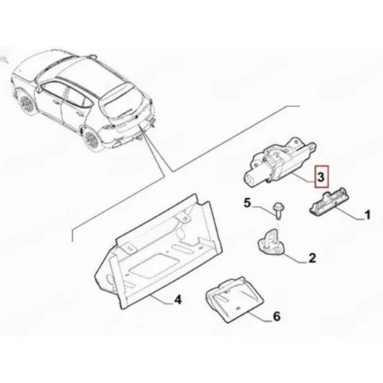 Inchizator hayon JEEP COMPASS 2020-> Broasca Hayon electrica (cu deschidere automata) (O) Perioada 2022 2023 2024 2025
