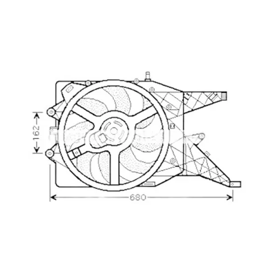 Ventilator motor OPEL CORSA D 2006->2014 1.6 Turbo 141KW 192CP , pentru motor A 16 LER, B 16 LER, Z 16 LER perioada 2006 2007 2008 2009 2010 2011 2012 2013 2014