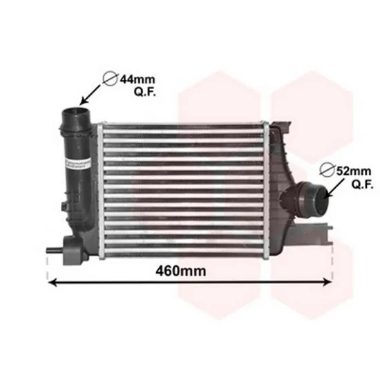 Intercooler DACIA DUSTER 2010->2018 Radiator intercooler 1.2 TCE benzina 258x220 Perioada 2010 2011 2012 2013 2014 2015 2016 2017
