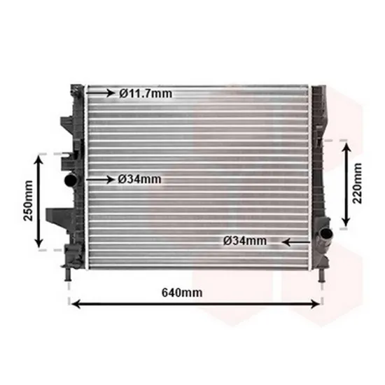Radiator Motor FORD FOCUS 3 2010->2019 Radiator apa 1.0 EcoBoost cv automata 2015-> 547x448x26 Perioada 2014 2015 2016 2017 2018