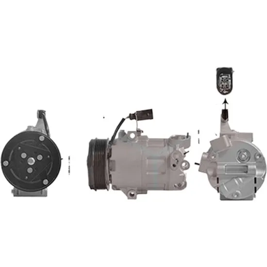 Compresor aer conditionat SEAT Mii 2011-> 1.0 55KW 75CP , pentru motor CHYB perioada 2011 2012 2013 2014 2015 2016 2017 2018 2019