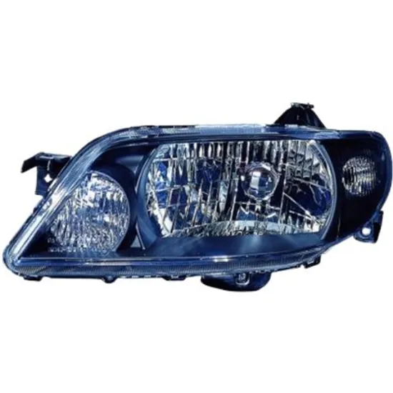 Far dreapta MAZDA 323 BJ 1998->2004 perioada 1998 1999 2000 2001 2002 2003 2004 fara motor, fumuriu, cu reglaj electric, cu bec H4