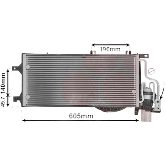 Radiator aer conditionat FORD ECOSPORT 2012-> pentru 1.5 TDCi EcoBlue, perioada 2017 2018 2019 2020 2021 2022