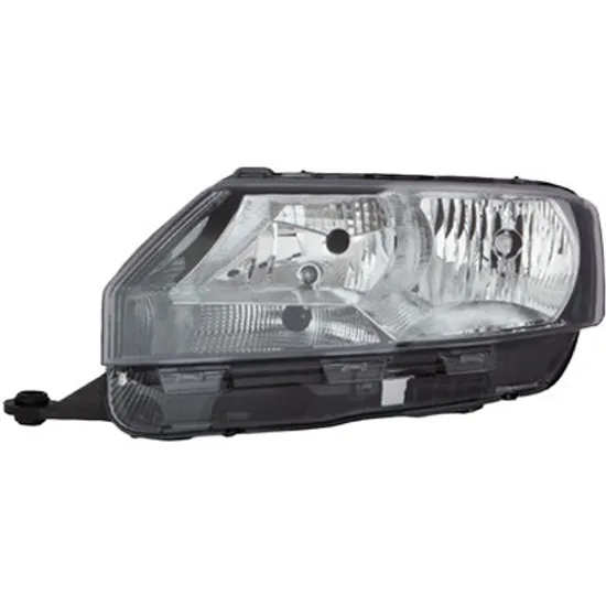 Far stanga SKODA RAPID 2011->2019 perioada 2012 2013 2014 2015 pana la an de fabricatie 2017, cu motor reglaj, semnal transparent, cu reglaj electric, cu lumina de zi, cu bec H15, cu bec H7,