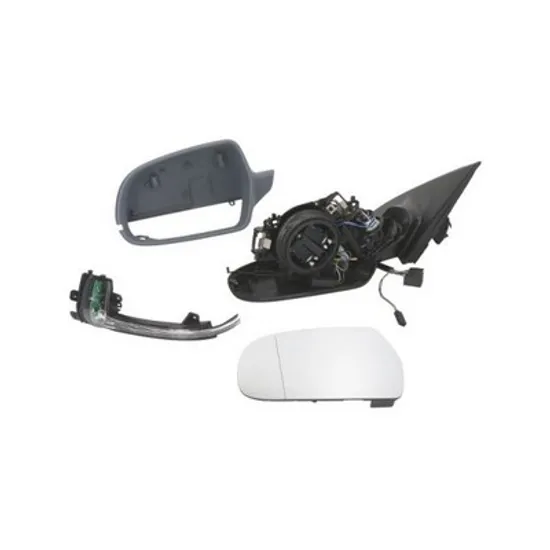 Oglinda AUDI A4 B8 2007->2015 Oglinda exterioara electrica cu incalzire cu rabatare electrica pentru vopsit (cu semnal si senzor banda) 2010- STANGA Perioada 2011 2012 2013 2014 2015