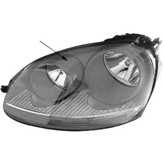 Far dreapta VW GOLF 5 Variant 2007->2009 perioada 2007 2008 2009 cu motor reglaj, cromat, semnal transparent, cu reglaj electric, cu bec H7/H7