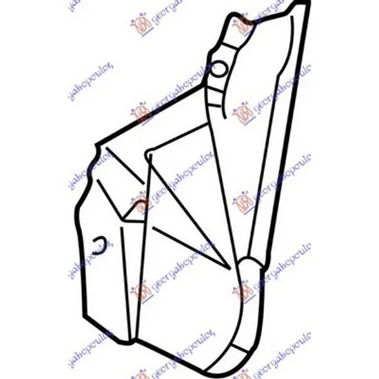 Carenaj fata HYUNDAI ACCENT 2 LC 1999->2005 Carenaj fata spre spate original stanga hatchback 2003->2005 Perioada 2002 2003 2004 2005