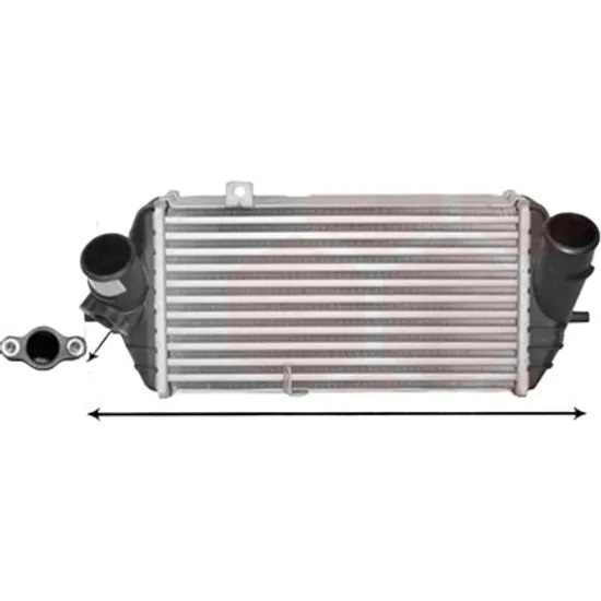 Intercooler HYUNDAI i30 2012->2017 1.4 CRDi 66KW 90CP , pentru motor D4FC perioada 2012 2013,2014,2015,2016 2017