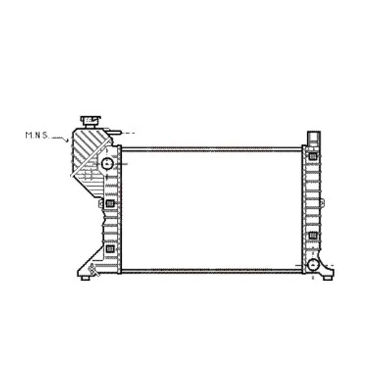 Radiator apa MERCEDES SPRINTER 904 1995->2006 pentru 414 4x4, perioada 1997 1998 1999 2000 2001 2002 2003 2004 2005 2006