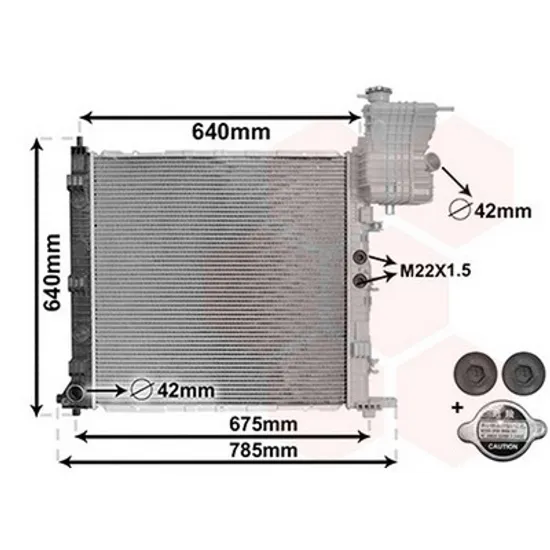 Radiator Motor MERCEDES VITO W638 1997->2003 Radiator apa pentru benzina/diesel .CV manuala/automata cu aer conditionat (57x56) Perioada 1997 1998 1999 2000 2001 2002 2003