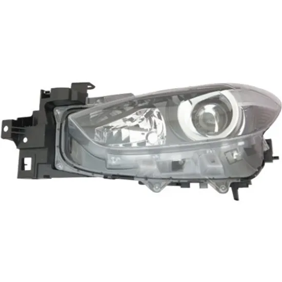 Far stanga MAZDA 3 BM 2013-> perioada 2013 2014 2015 2016 2017 2018 de la an de fabricatie 2017, cu motor reglaj, cu reglaj electric, cu lumina de zi, cu bec H11, cu bec H15