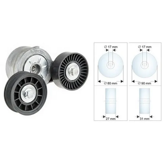 INTINZATOR CUREA TRANSMISIE JEEP COMMANDER 4.7 V8 4x4 -170KW/231CP- 4701cmc, pentru motor EVA, perioada 2005,2006,2007,2008,2009,2010