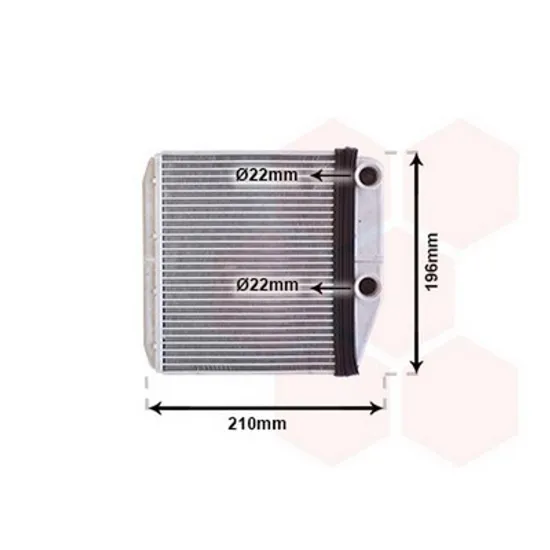 Radiator Incalzire OPEL ADAM 2012->2019 Calorifer B +/-AC 160x188 DENSO TYPE Perioada 2012 2013 2014 2015 2016 2017 2018