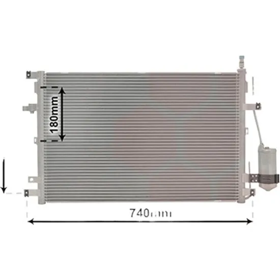 Radiator aer conditionat BMW 1 E87 2004->2011, 1 E81 2006->2011 pentru 116 i, perioada 2004 2005 2006 2007 2008 2009 2010 2011