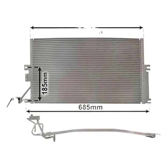Radiator aer conditionat VW TIGUAN ALLSPACE BW2 2017-> 2.0 TSI 4motion 132KW 180CP , pentru motor DGVA perioada 2017 2018,2019,2020,2021 2022