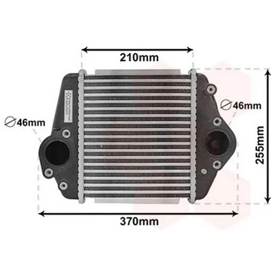 Intercooler MAZDA 6 GG 2007->2013 Radiator intercooler .2.2 CDVi (200x230x62) Perioada 2007 2008 2009 2010 2011 2012
