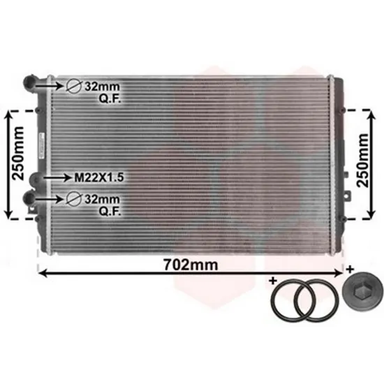 Radiator Motor SEAT LEON 1999->2006 Radiator apa pentru 1 9TDi 65x41,5x36 cu/fara aer conditionat Perioada 1999 2000 2001 2002 2003 2004 2005 2006