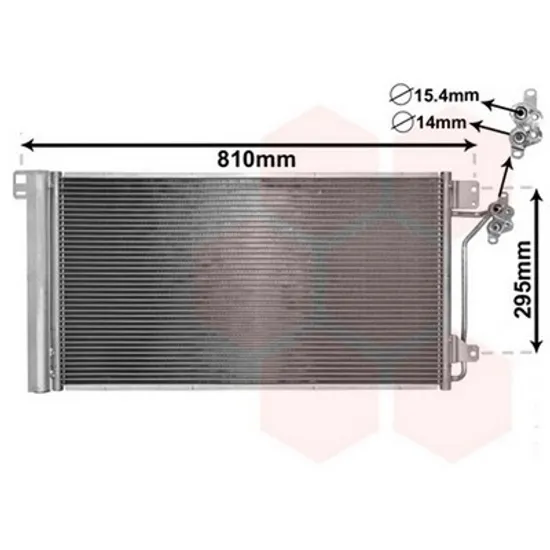 Radiator Aer Conditionat VW TRANSPORTER T5 2003->2015 Radiator aer conditionat benzina/ diesel 68x39x1,6 Perioada 2003 2004 2005 2006 2007 2008 2009 2010 2011 2012 2013 2014