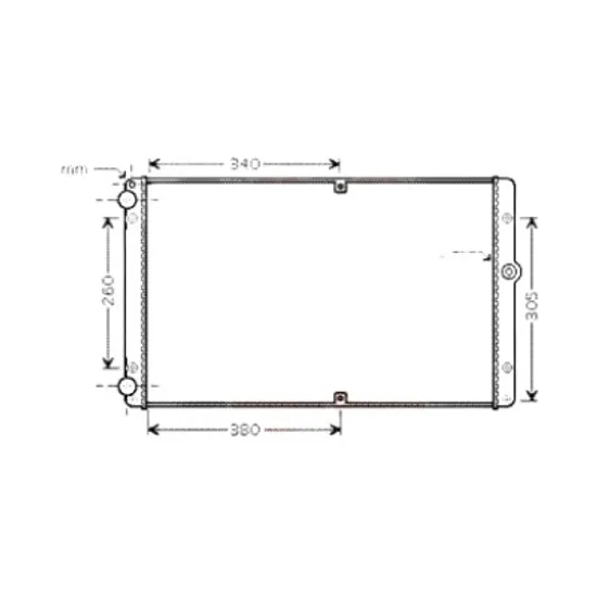 Radiator apa VW TRANSPORTER T4 1990->2003 2.5 TDI 111KW 151CP , pentru motor AHY, AXG perioada 2000 2001,2002 2003