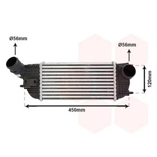 Intercooler PEUGEOT 508 1 2010->2018 Radiator intercooler 2.0 HDi-BlueHDi diesel (300x155x80) Perioada 2010 2011 2012 2013 2014 2015 2016 2017