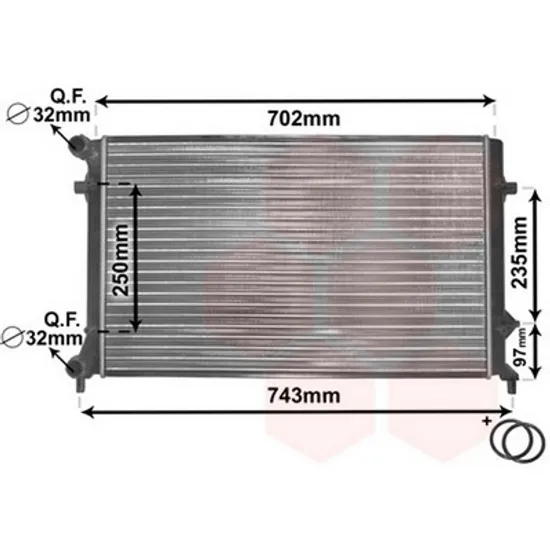 Radiator Motor AUDI A3 8P1 2003->2012 Radiator apa 1.4-2.0FSI/SDI M/A +A/C(65x41,5)VAL Perioada 2003 2004 2005 2006 2007 2008 2009 2010 2011 2012