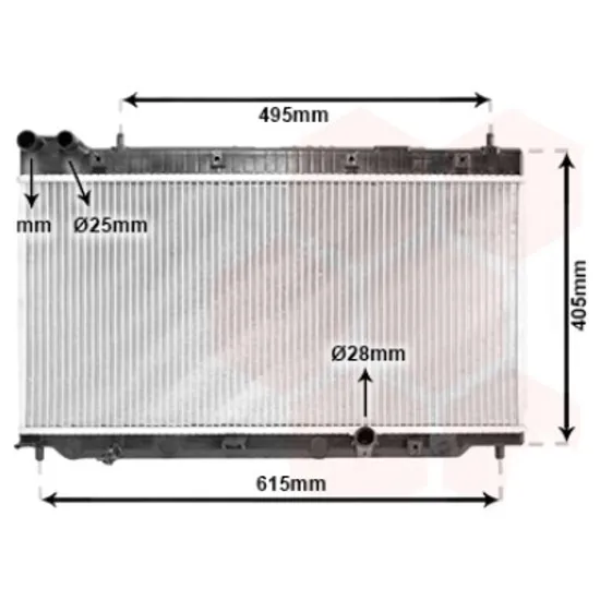 Radiator apa HONDA JAZZ 2 2002->2008 pentru 1.3 iDSi, perioada 2002 2003 2004 2005 2006 2007 2008