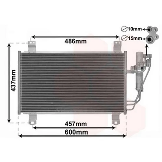 Radiator Aer Conditionat MAZDA 2 2014-> Radiator aer conditionat 1.5i benzina (568x326x12) Perioada 2014 2015 2016 2017 2018