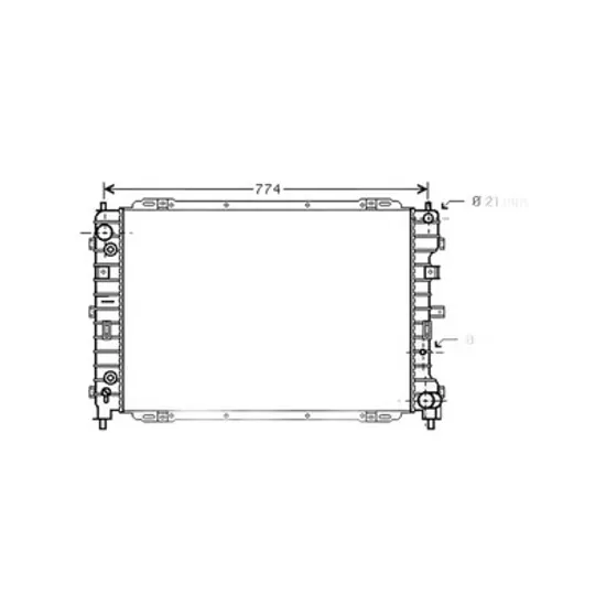 Radiator Motor MAZDA TRIBUTE 2000->2006 Radiator apa pentru 2.0 - 2.3cc 16V cu/fara aer conditionat CV manuala/automata (70x47) Perioada 2000 2001 2002 2003 2004 2005 2006