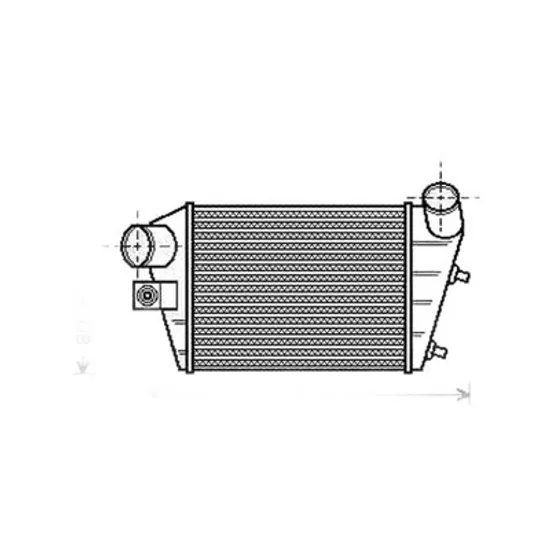 Intercooler ALFA ROMEO 147 2000->2010 Radiator intercooler 1,9 JTD (240x172x62) Perioada 2001 2002 2003 2004 2005 2006 2007 2008 2009 2010