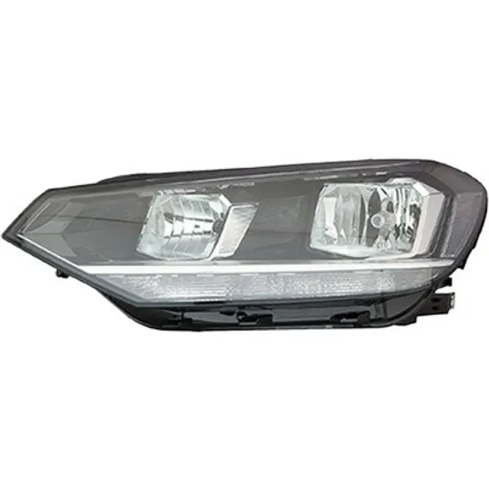 Far stanga VW TOURAN 2010->2016 perioada 2015 2016 2017 2018 2019 2020 cu motor reglaj, semnal transparent, cu reglaj electric, cu bec H7/H7