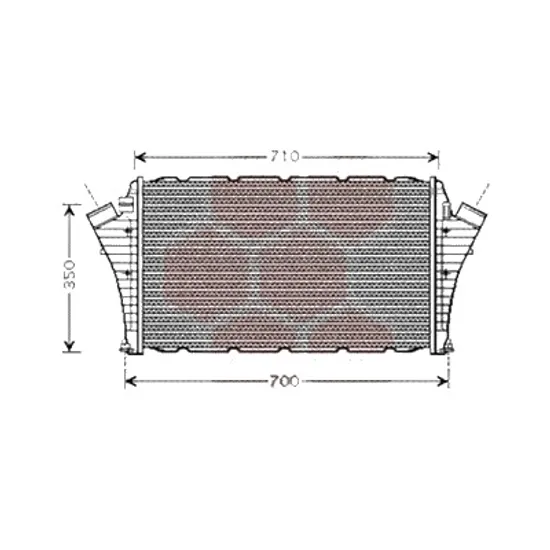 Intercooler SAAB 9-3 2002->2015 1.9 TTiD 132KW 180CP , pentru motor A 19 DTR, Z 19 DTR perioada 2007 2008,2009,2010,2011,2012,2013,2014 2015