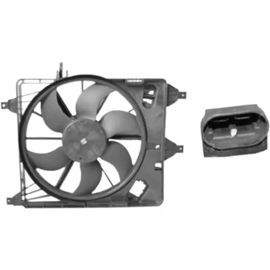 Ventilator motor RENAULT SYMBOL 2 2008->2013 1.6 16V 77KW 105CP , pentru motor K4M 743 perioada 2008 2009 2010 2011 2012 2013
