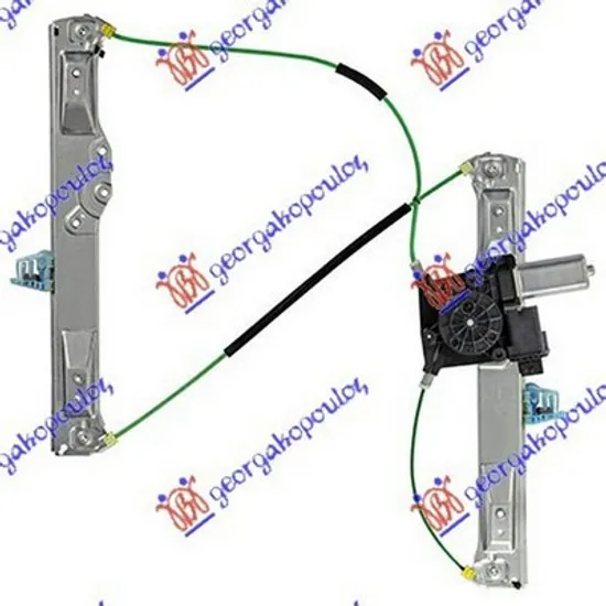 Macara Usa OPEL CORSA D 2006->2014 Macara usa electrica cu motor COMFORT stanga, Perioada 2006 2007 2008 2009 2010 2011 2012 2013 2014
