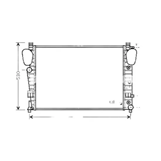 Radiator apa MERCEDES CL-CLASS cupe C215 1999->2005 pentru CL 55 AMG Kompressor, perioada 2002 2003 2004 2005 2006