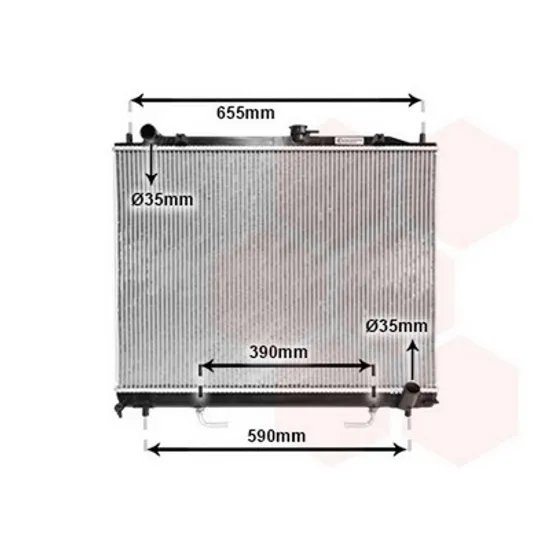 Radiator Motor MITSUBISHI PAJERO 4 2006-> Radiator apa pentru 3,2 TD cu/fara aer conditionat 52,5x70,5x24 CV manuala/automata Perioada 2006 2007 2008 2009 2010 2011 2012
