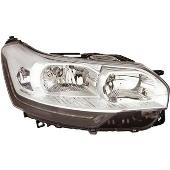 Far dreapta CITROEN C5 3 Sedan RD 2008-> perioada 2010 2011 2012 2013 2014 2015 de la an de fabricatie 11/2010, cu motor reglaj, semnal transparent, cu reglaj electric, cu lumina de zi, adaptiv, cu bec H7/H1/H7