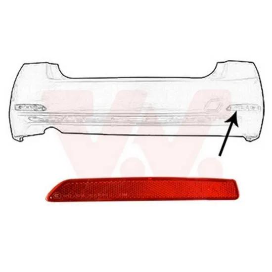 Reflector Spate BMW 3 F30 2011->2018 Reflectorizant spate E dreapta 2014-> Perioada 2014 2015 2016 2017 2018
